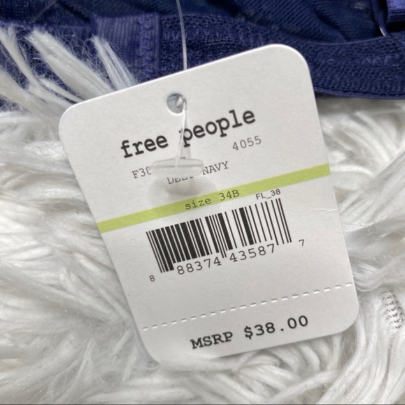 Free People | Deep Navy Triangle Bra NWT | 34B - Picture 6 of 7